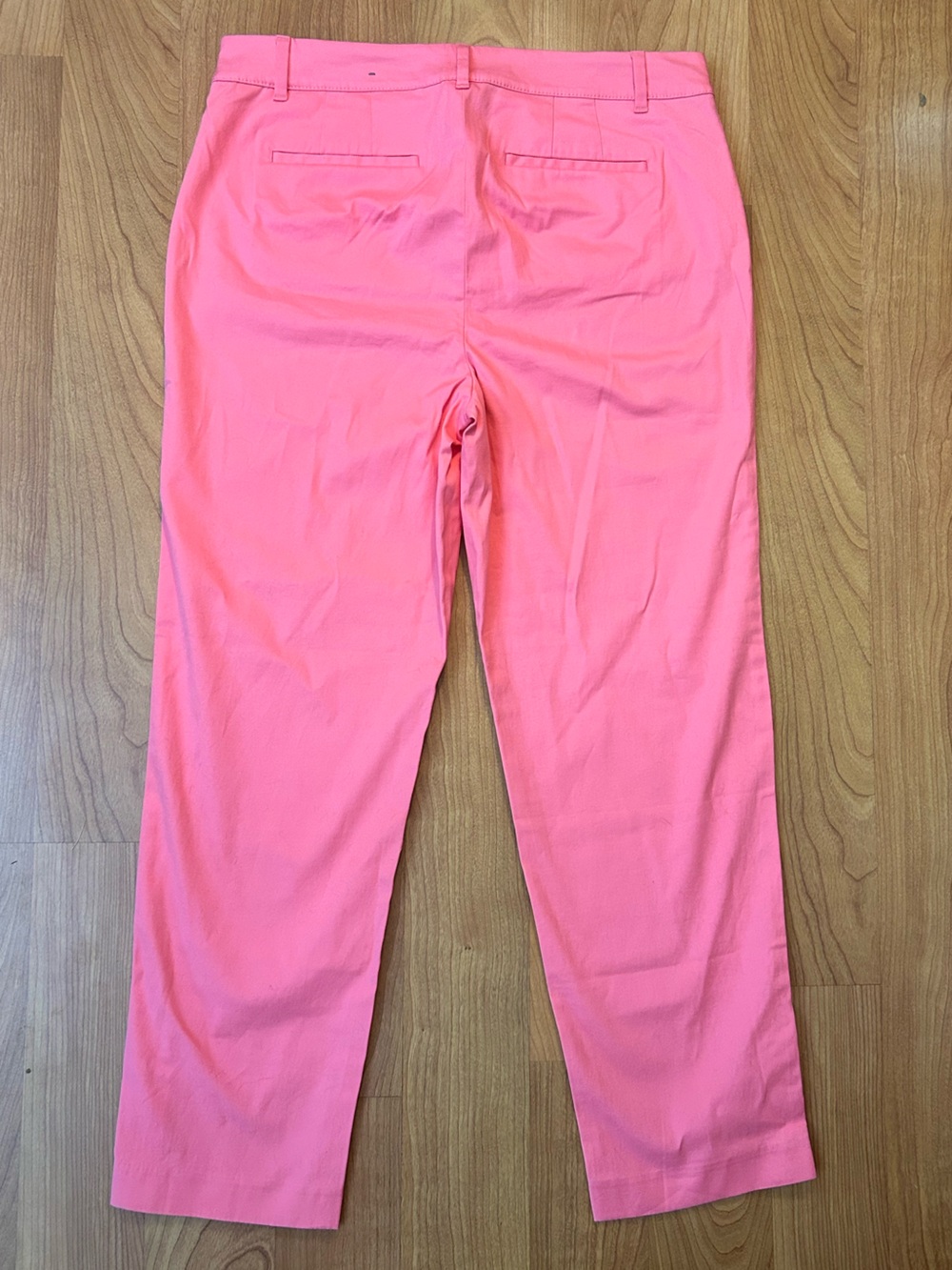 Talbots The Perfect Crop Pants Size 8 Coral Pink Pants Ankle Stretch Cotton - Picture 6 of 6